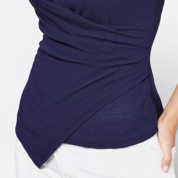 Beacon Katy Short Sleeve Knit Top - Navy - Picture 3 of 3